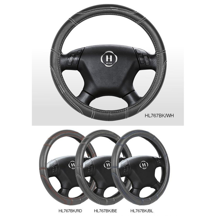 Steering Wheel Cover With Thread In Different Color